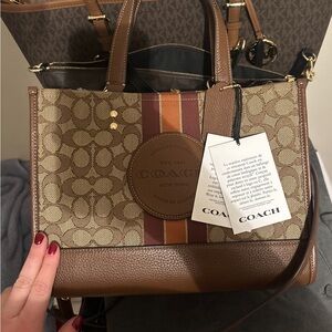 Coach Dempsey Carryall signature jacquard